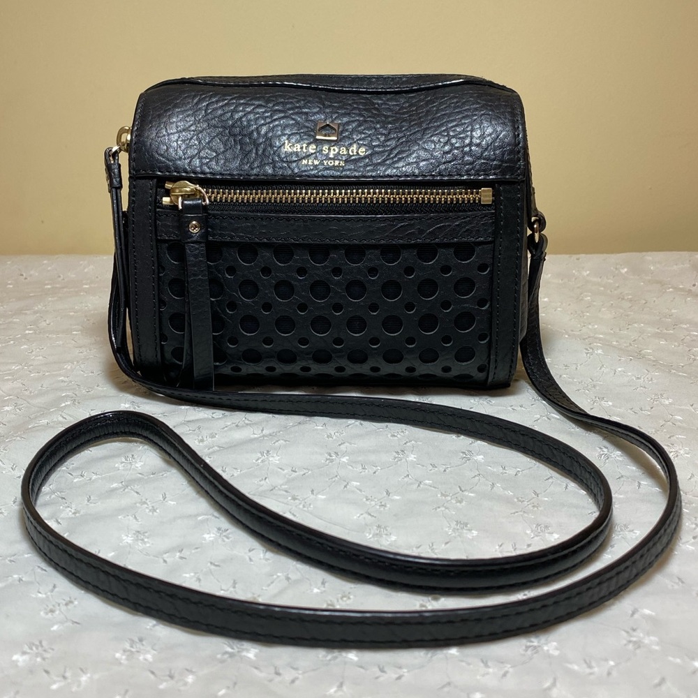 Kate Spade Perri Lane Looloo black leather purse